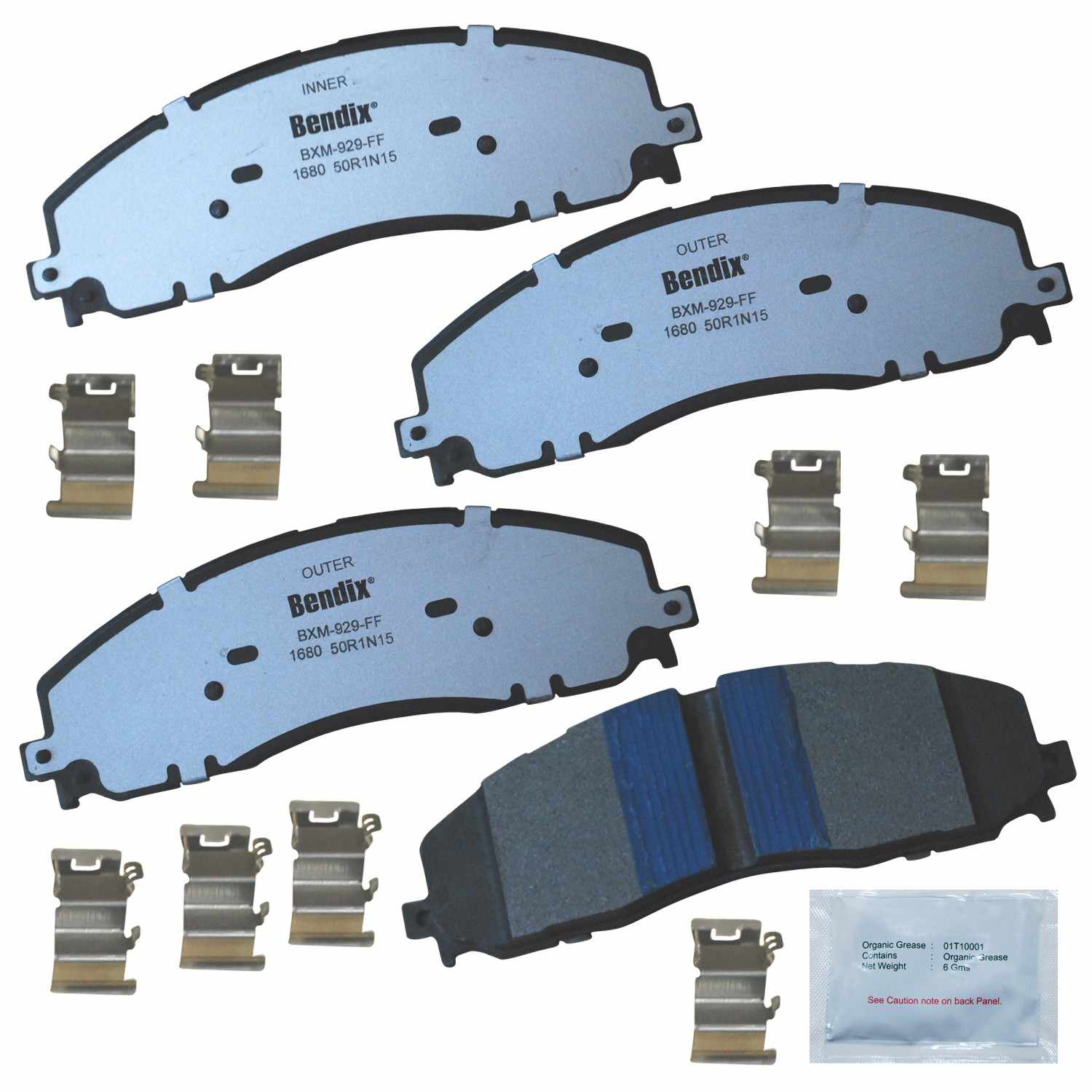 BENDIX FLEET METLOK Disc Brake Pad Set MKD1680FM