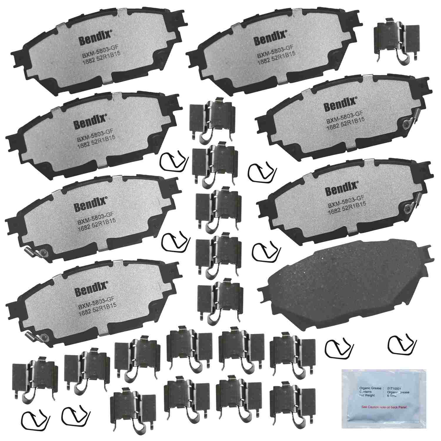 BENDIX FLEET METLOK Disc Brake Pad Set MKD1682FM