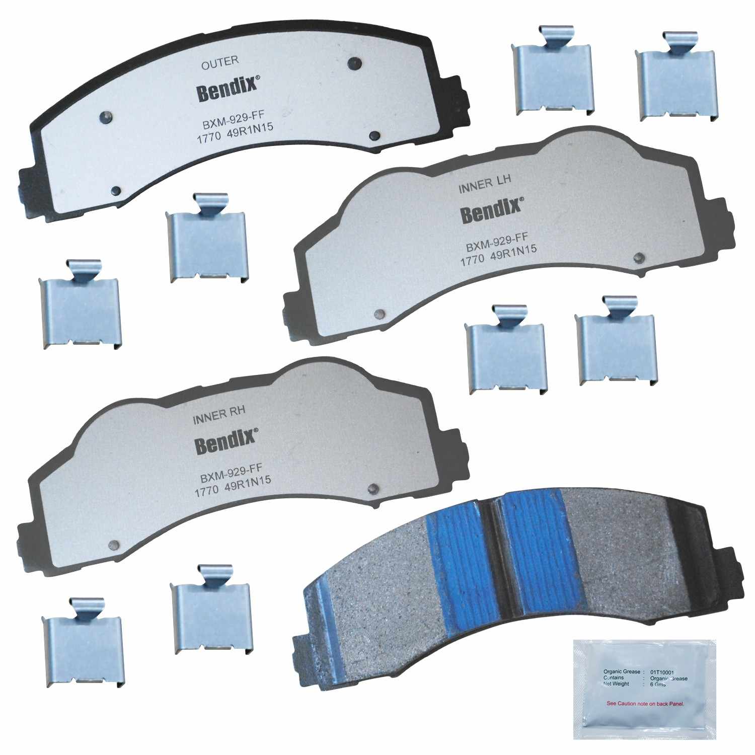 BENDIX FLEET METLOK Disc Brake Pad Set MKD1770FM