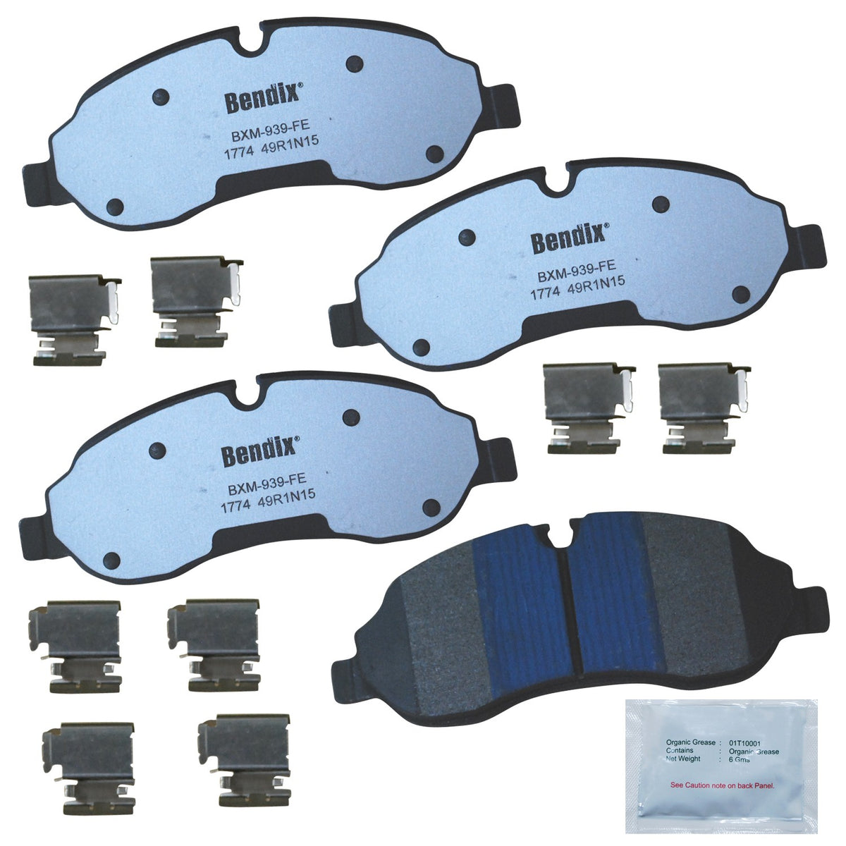 BENDIX FLEET METLOK Disc Brake Pad Set MKD1774FM