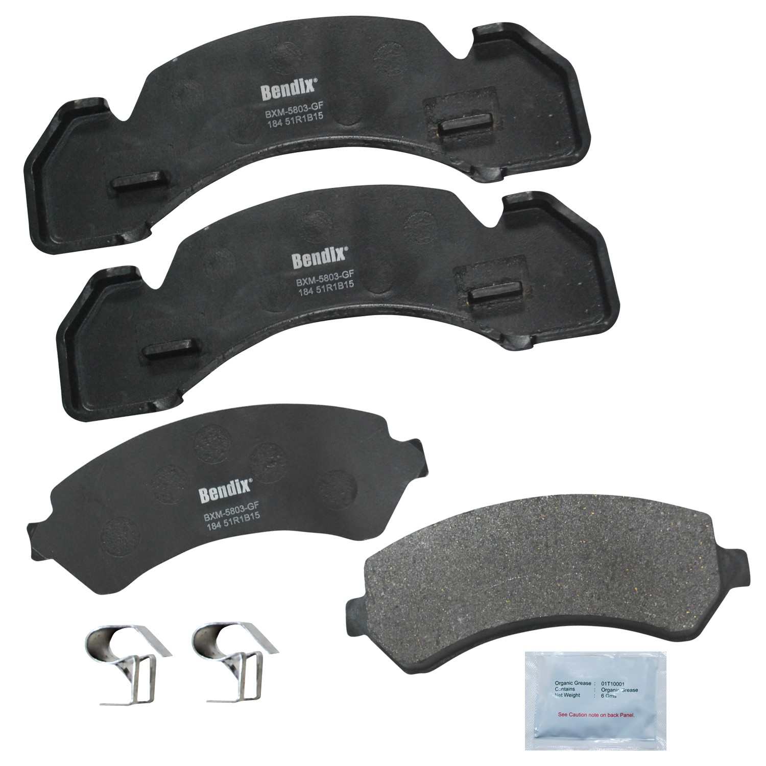 BENDIX FLEET METLOK Disc Brake Pad Set MKD184FM