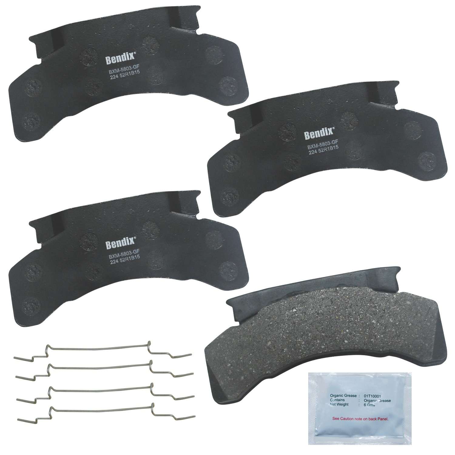 BENDIX FLEET METLOK Disc Brake Pad Set MKD224FM