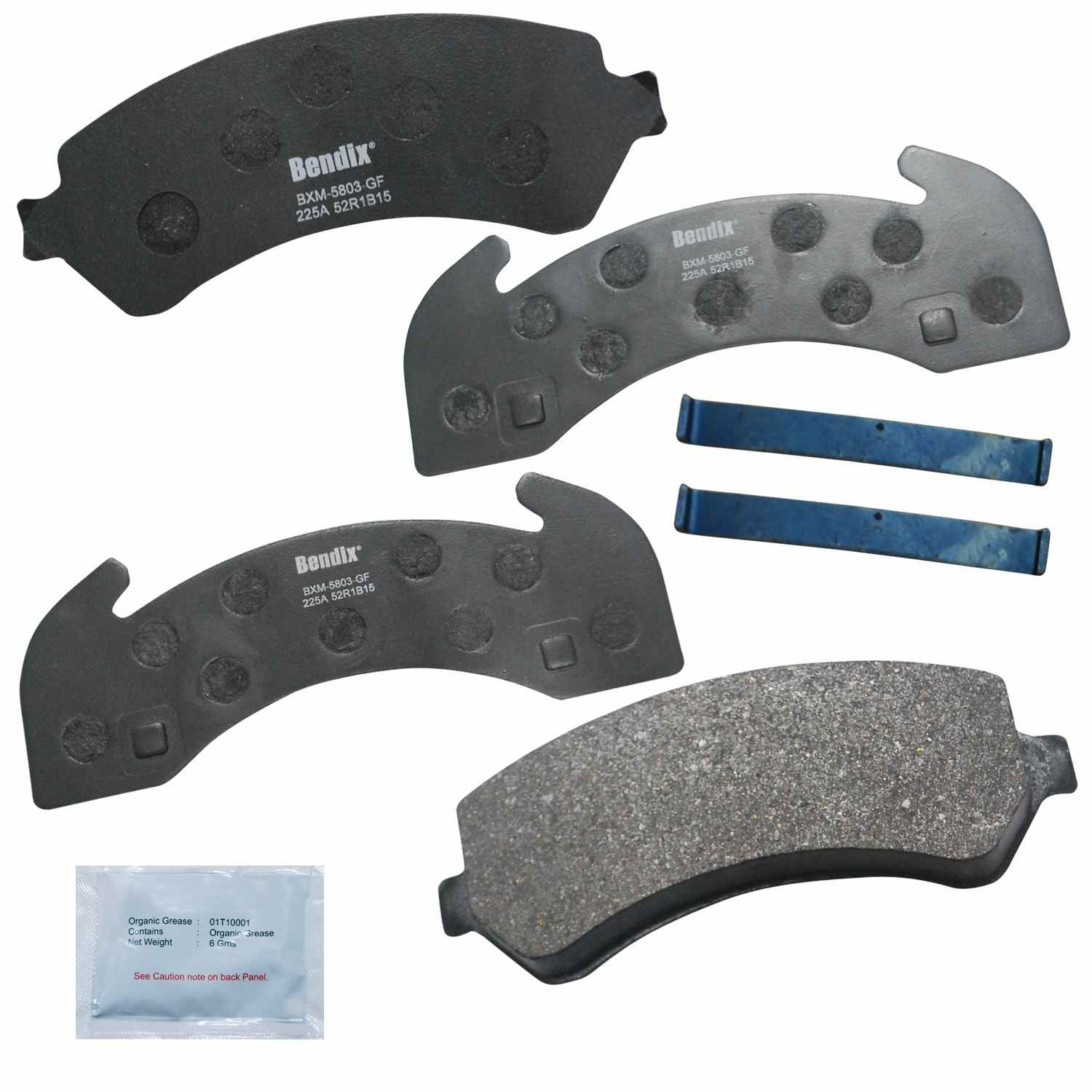 BENDIX FLEET METLOK Disc Brake Pad Set MKD225AFM