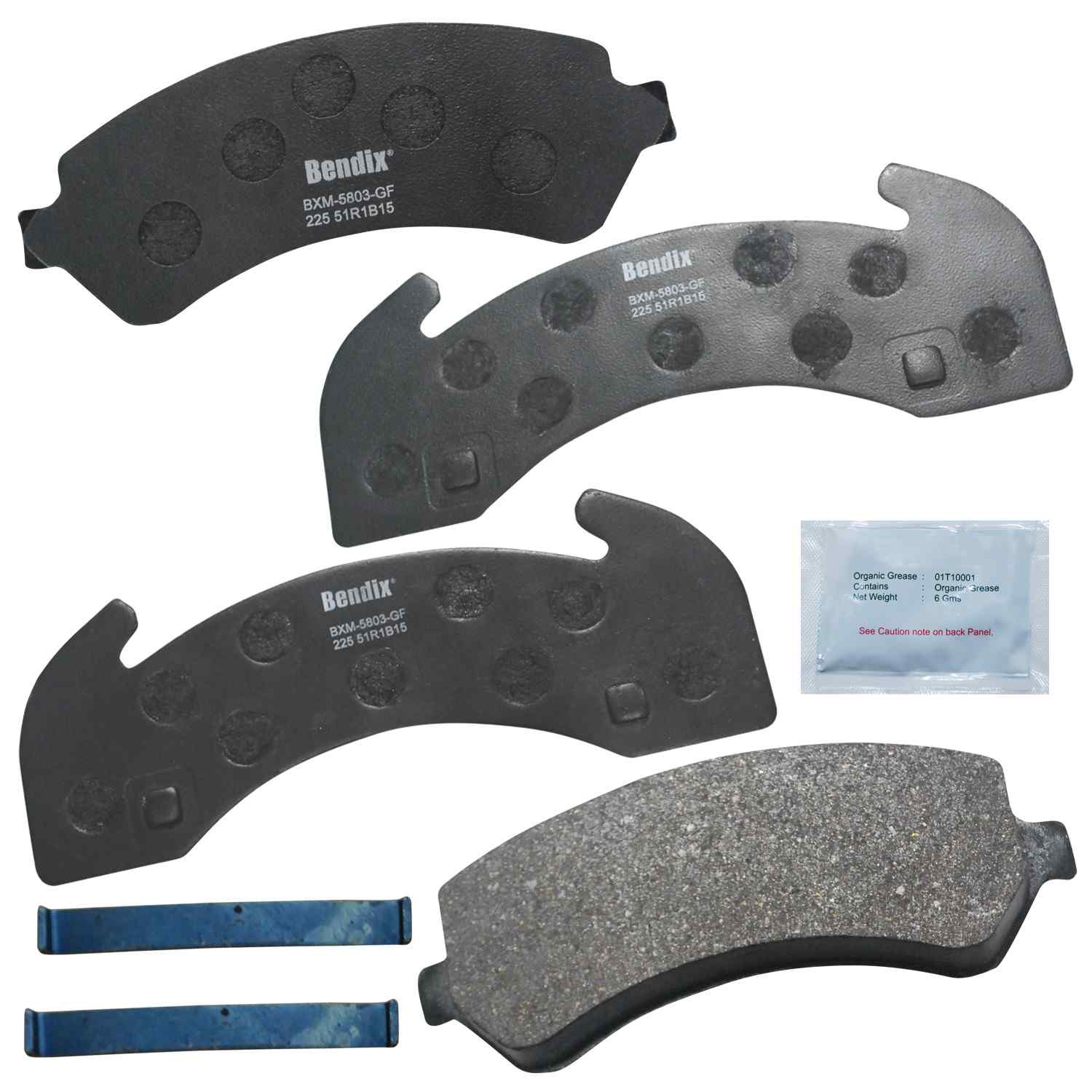 BENDIX FLEET METLOK Disc Brake Pad Set MKD225FM