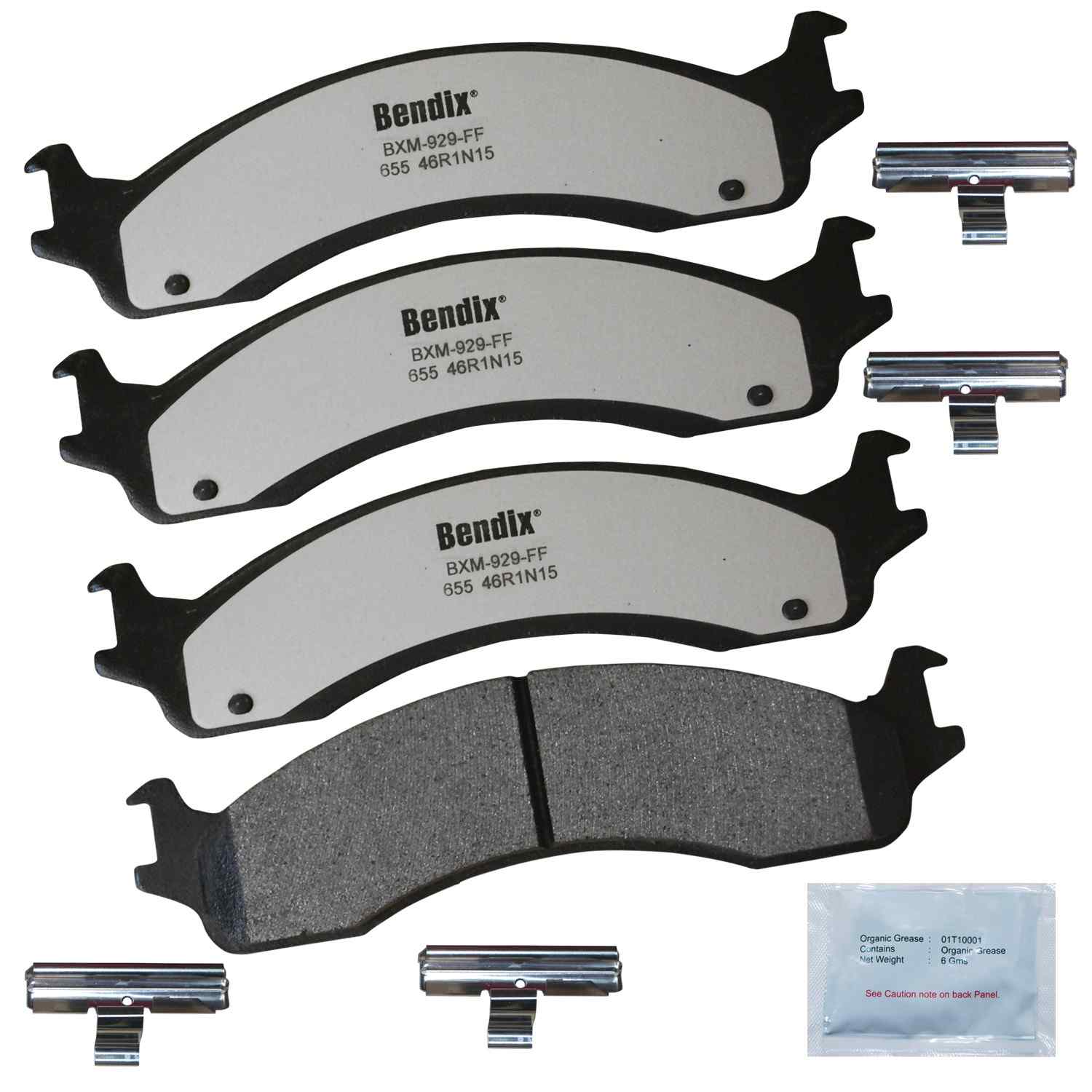 BENDIX FLEET METLOK Disc Brake Pad Set MKD655FM