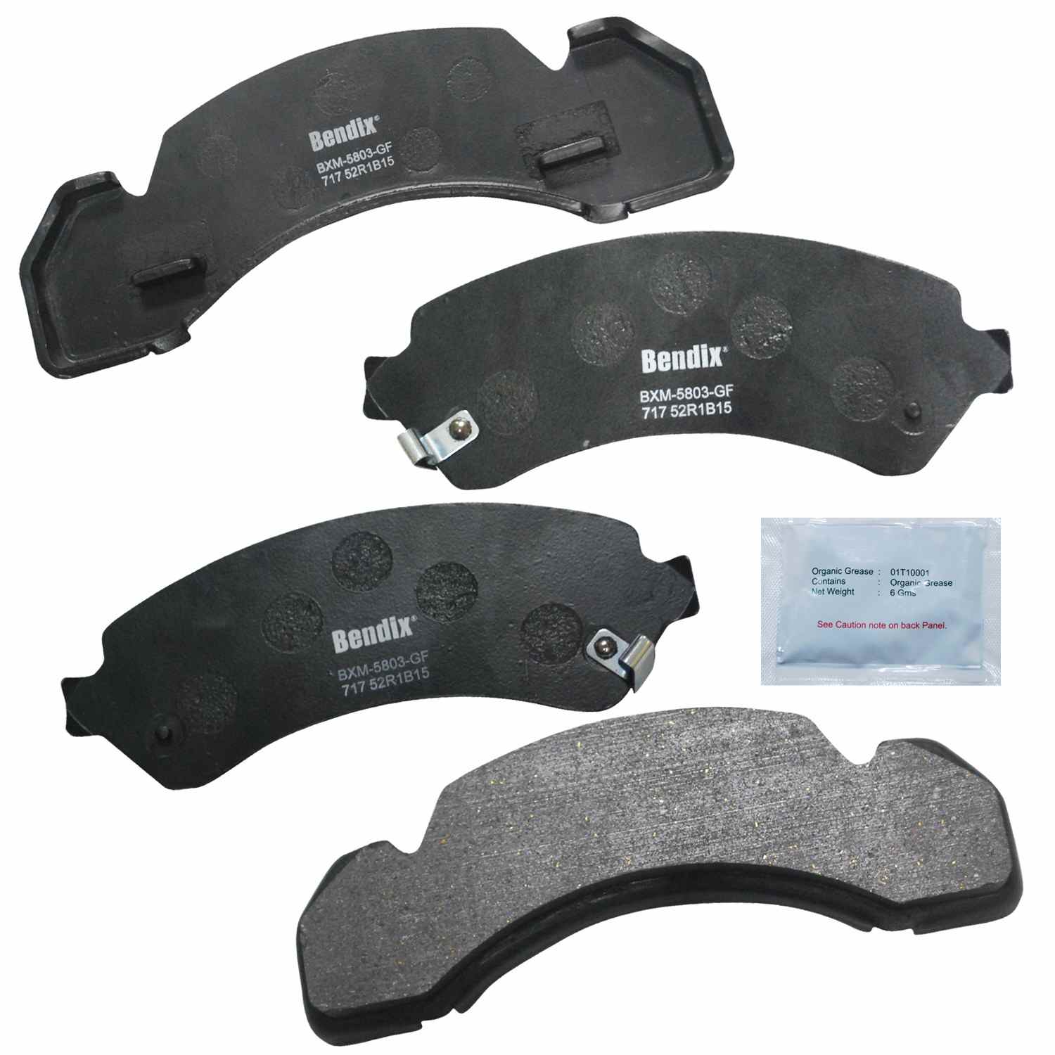 BENDIX FLEET METLOK Disc Brake Pad Set MKD717FM