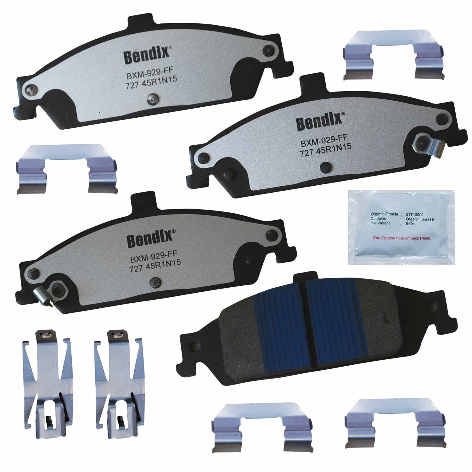 BENDIX FLEET METLOK Disc Brake Pad Set MKD727FM