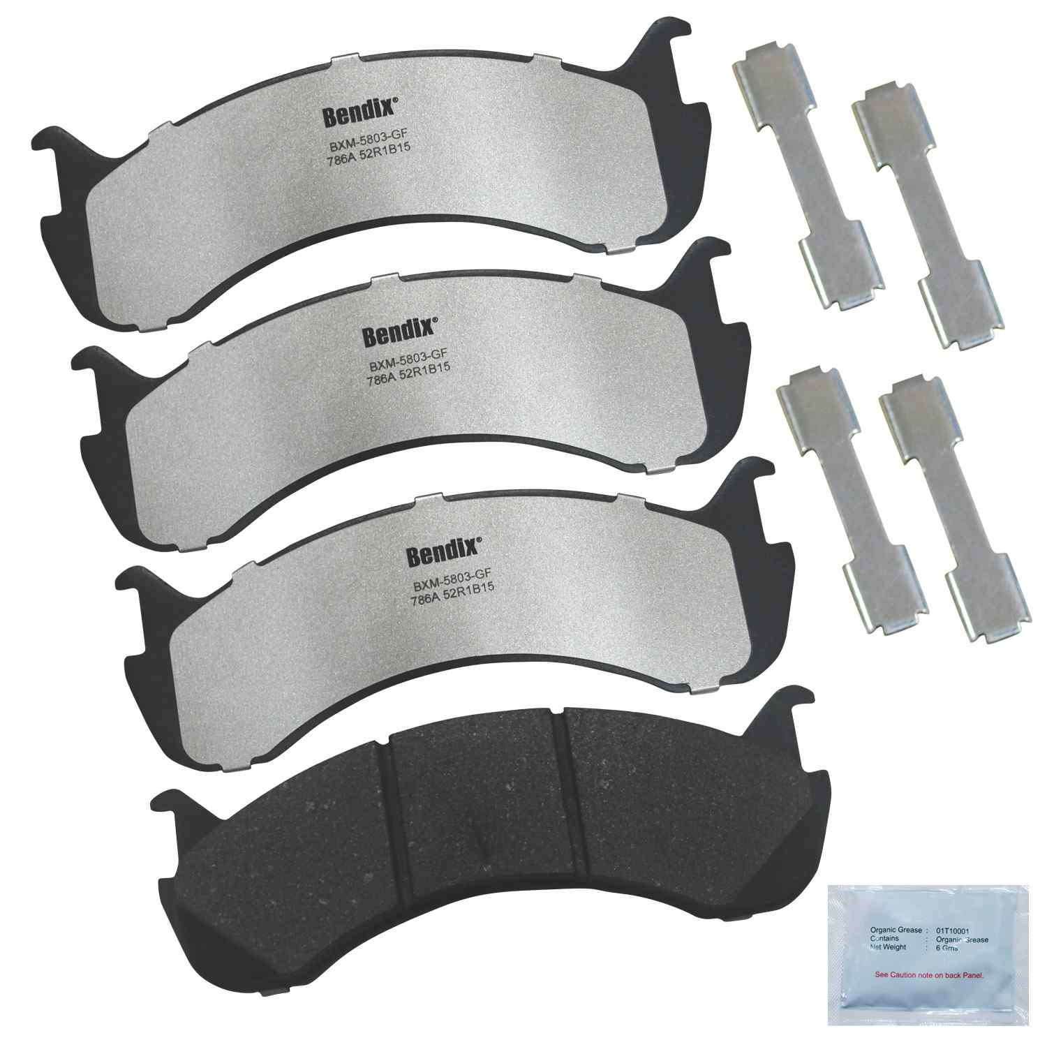 BENDIX FLEET METLOK Disc Brake Pad Set MKD786AFM