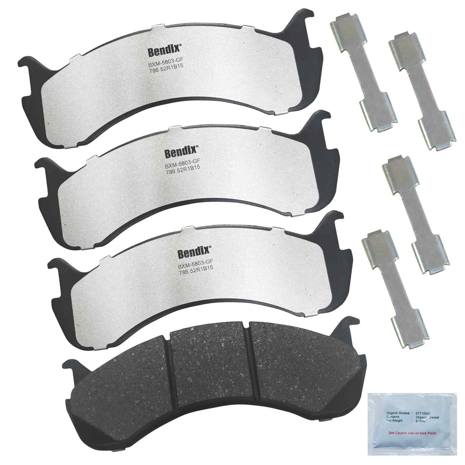 BENDIX FLEET METLOK Disc Brake Pad Set MKD786FM