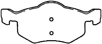 BENDIX FLEET METLOK Disc Brake Pad Set MKD843FM