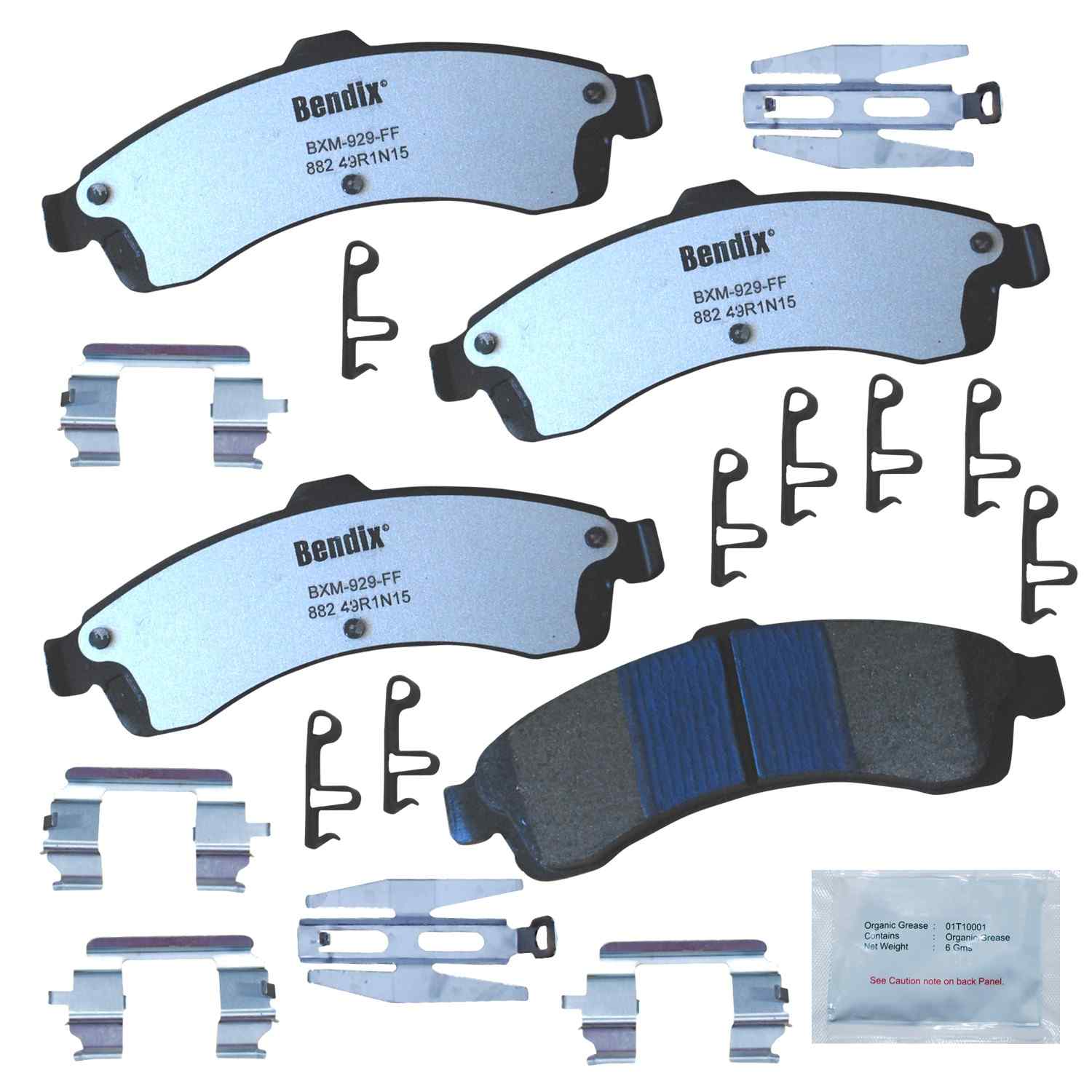 BENDIX FLEET METLOK Disc Brake Pad Set MKD882FM