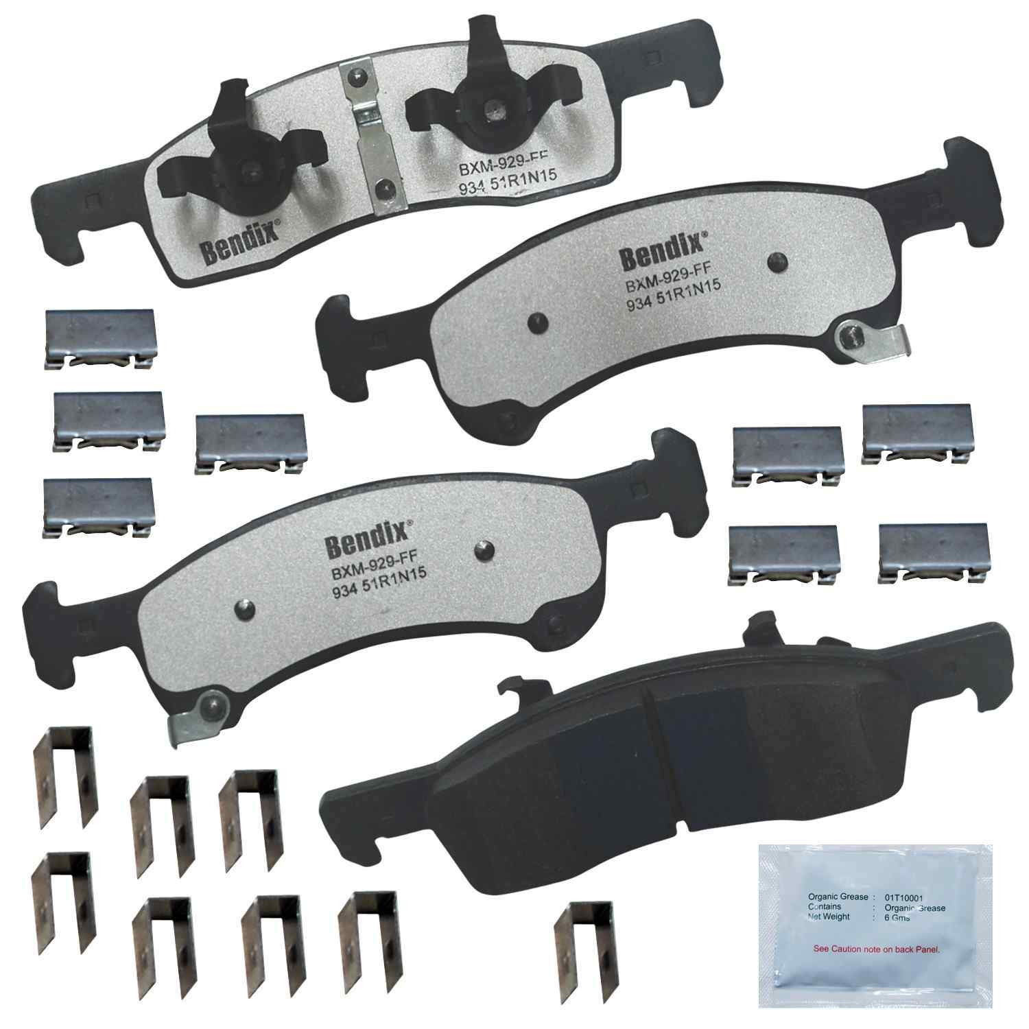 BENDIX FLEET METLOK Disc Brake Pad Set MKD934FM