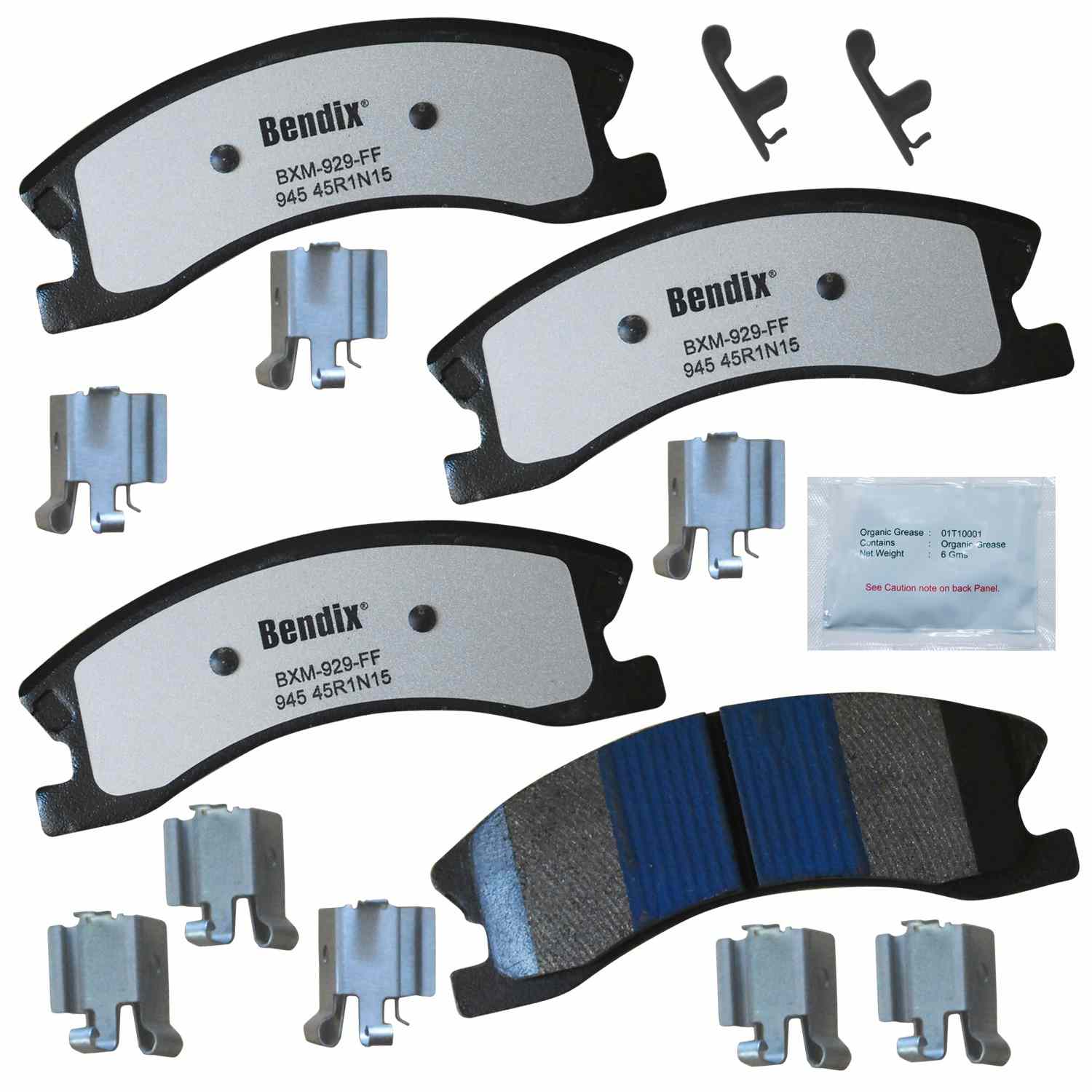 BENDIX FLEET METLOK Disc Brake Pad Set MKD945FM