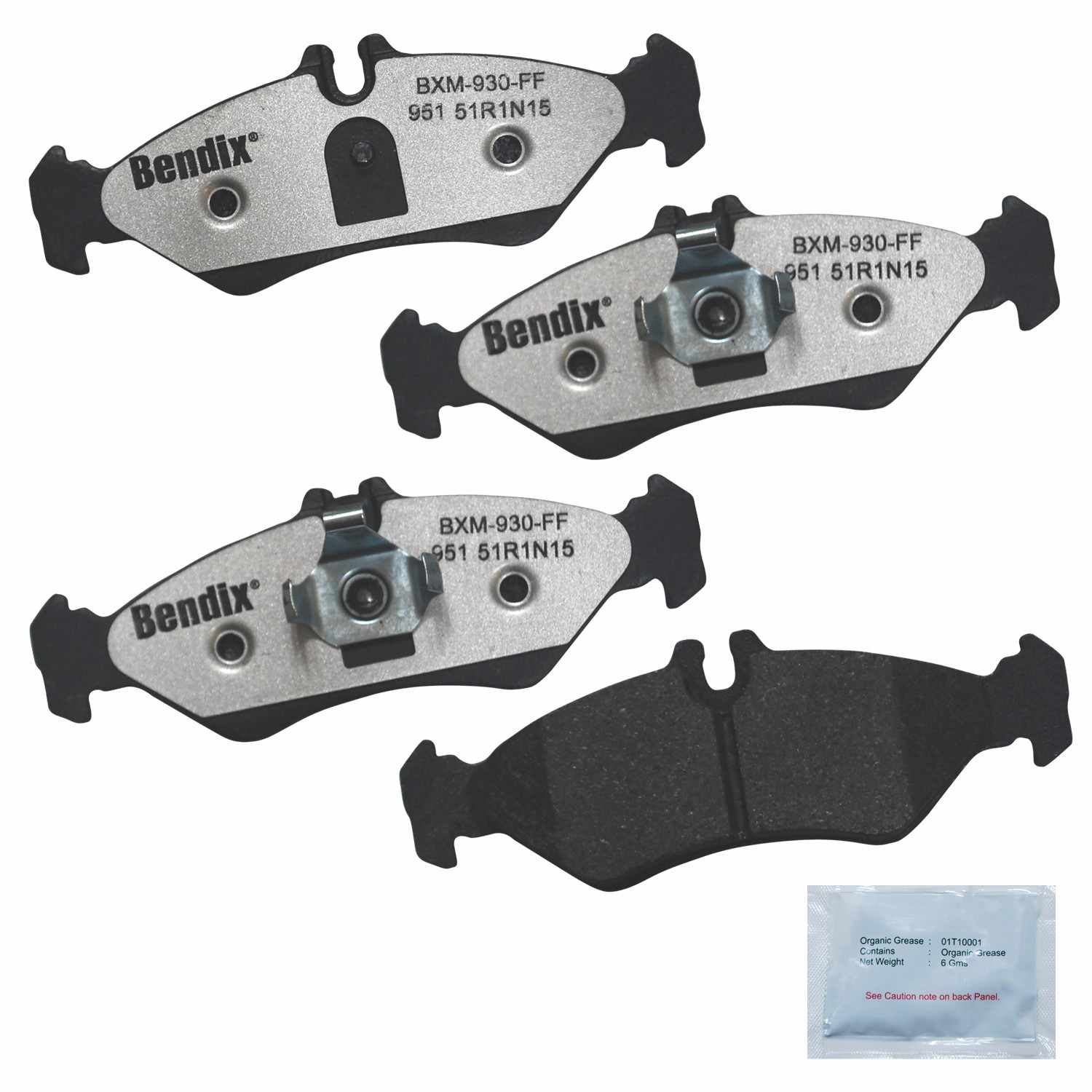 BENDIX FLEET METLOK Disc Brake Pad Set MKD951FM