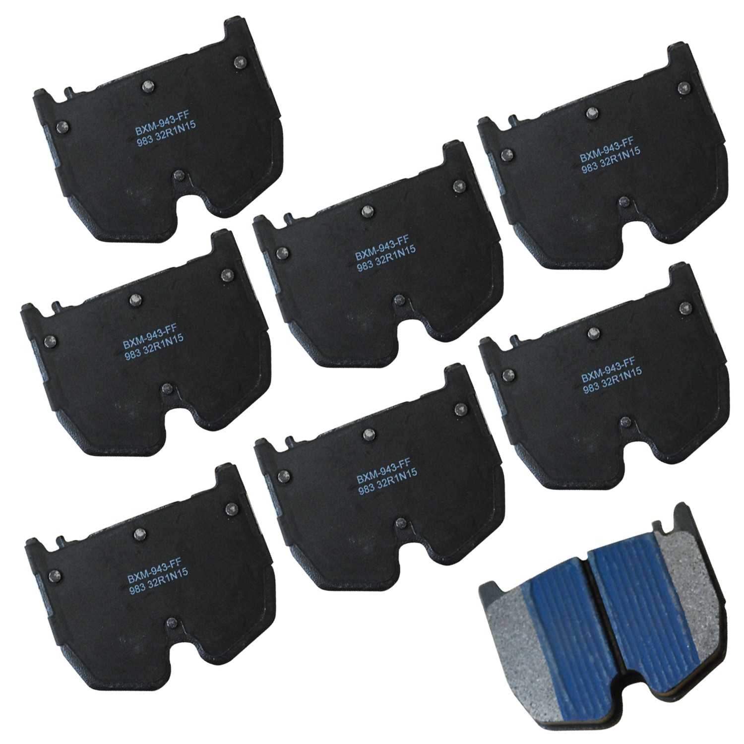 STOP BY BENDIX Disc Brake Pad Set  top view frsport SBM983