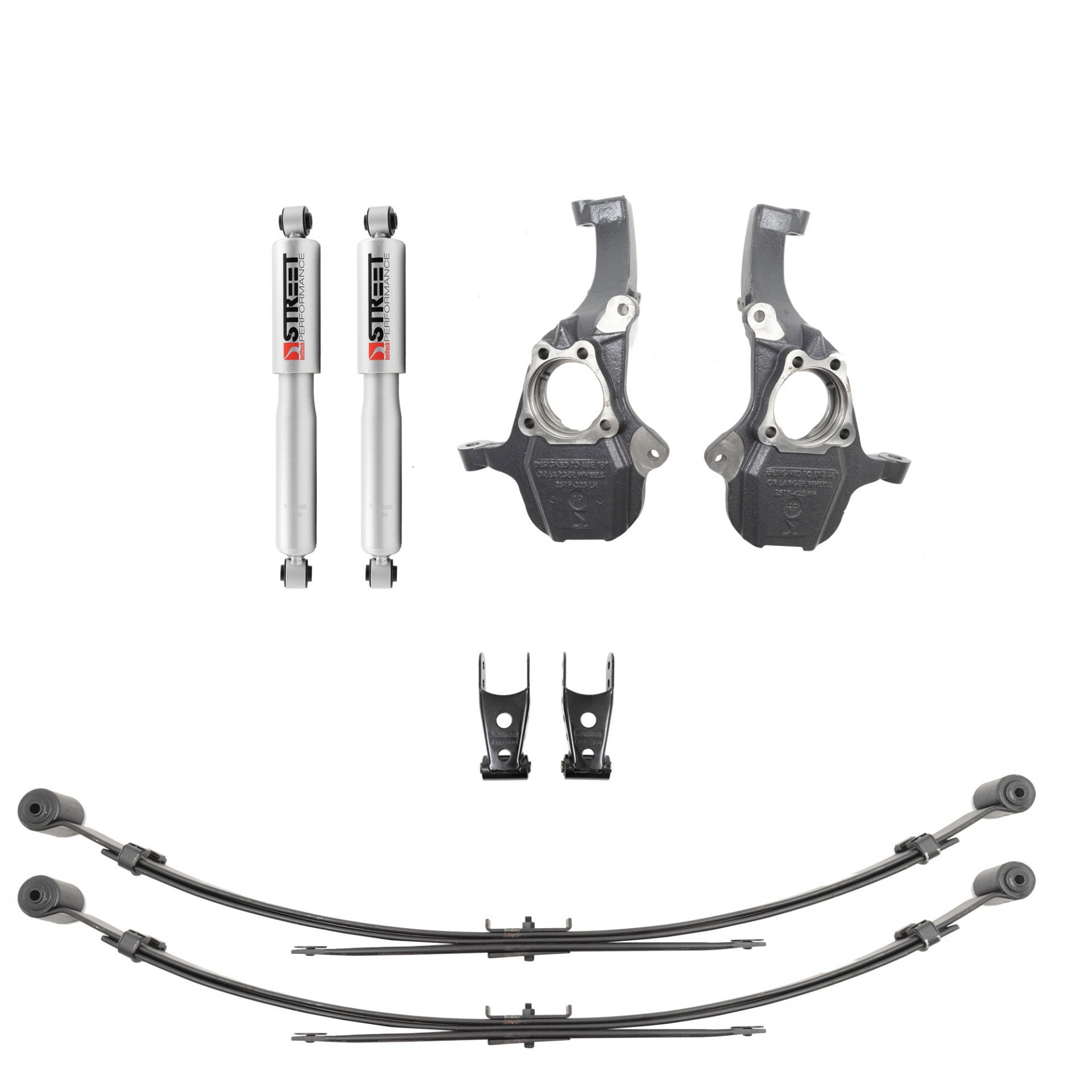 Belltech Lowering Kit 2in Front/ 4in Rear 19- GM P/U 1500 Suspension Kits Lowering Kits and Components main image