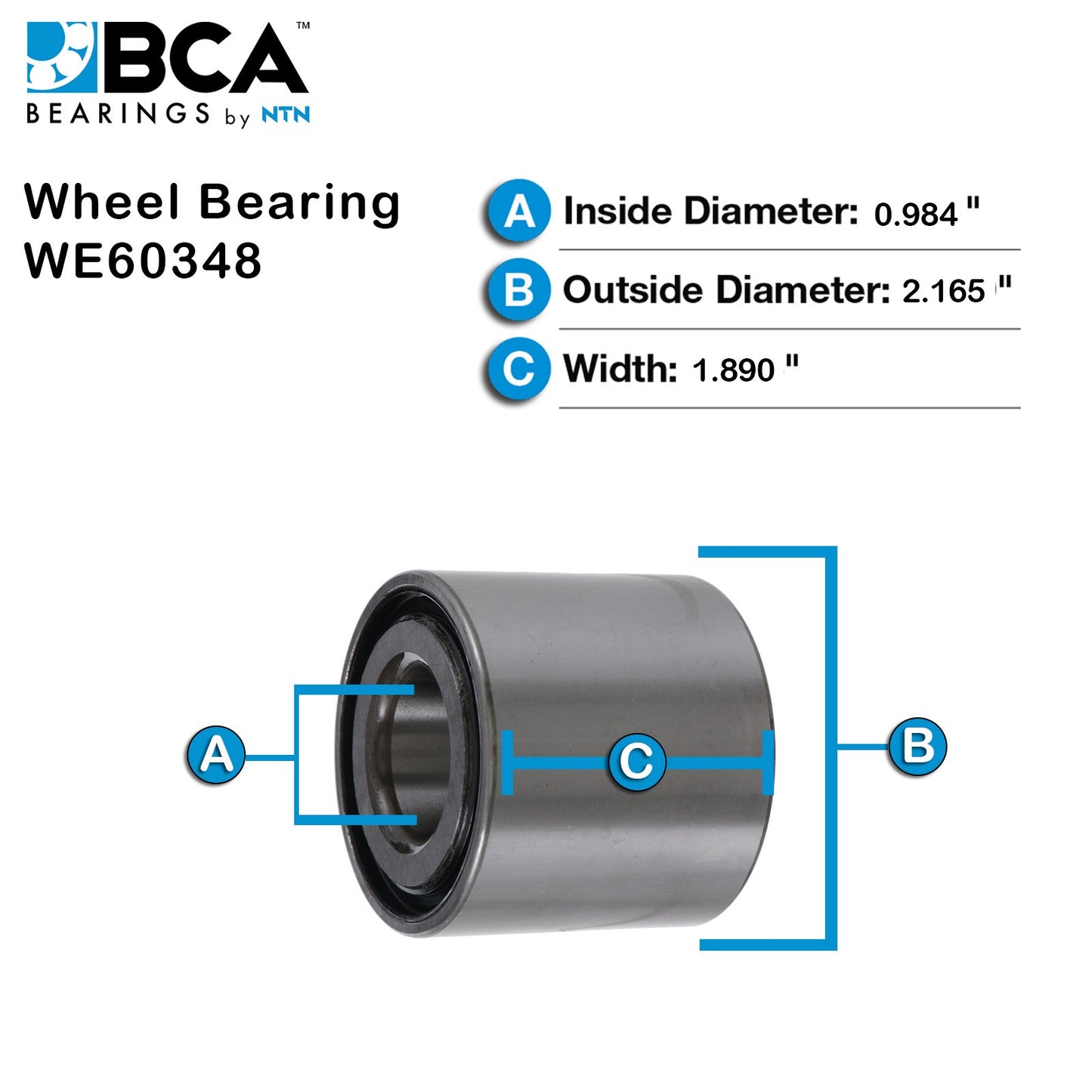 BCA Wheel Bearing WE60348
