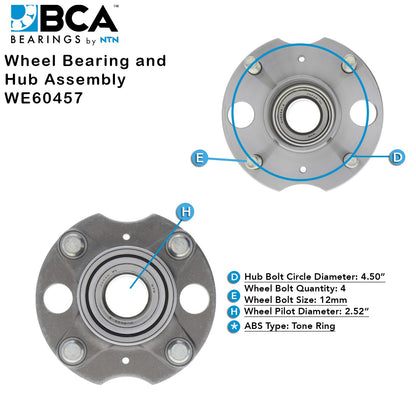 BCA Axle Bearing and Hub Assembly
