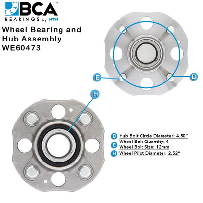 BCA Axle Bearing and Hub Assembly