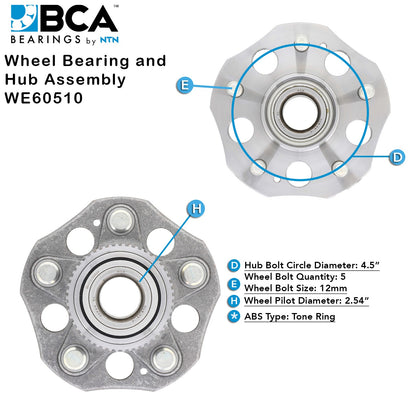BCA Axle Bearing and Hub Assembly