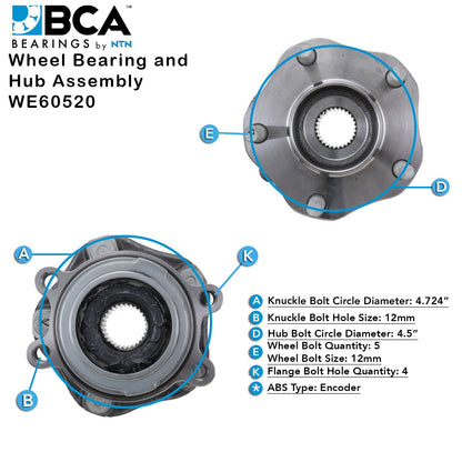 BCA Wheel Bearing and Hub Assembly WE60520