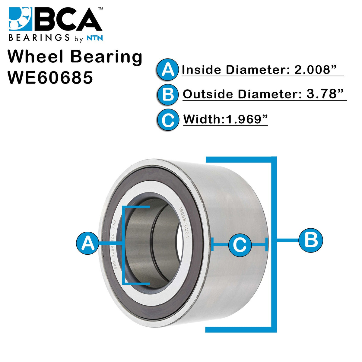 BCA Wheel Bearing WE60685