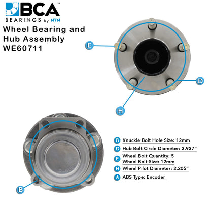 BCA Wheel Bearing and Hub Assembly WE60711