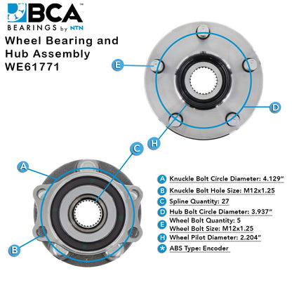 BCA Wheel Bearing and Hub Assembly WE61771