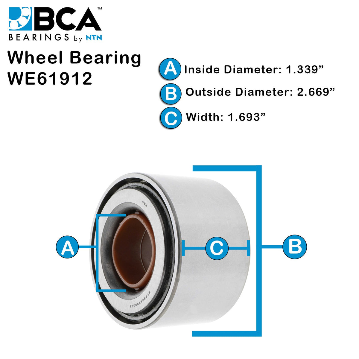 BCA Wheel Bearing WE61912