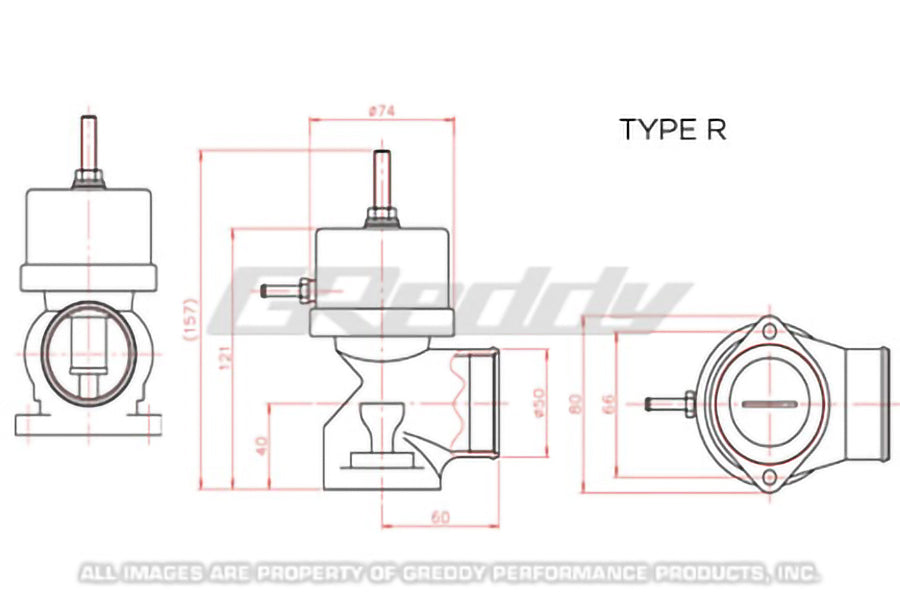 GReddy TYPE-R BLOW OFF VALVE, STD - () 11501660