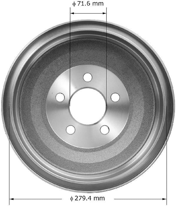 BENDIX PREMIUM DRUM AND ROTOR Brake Drum PDR0017
