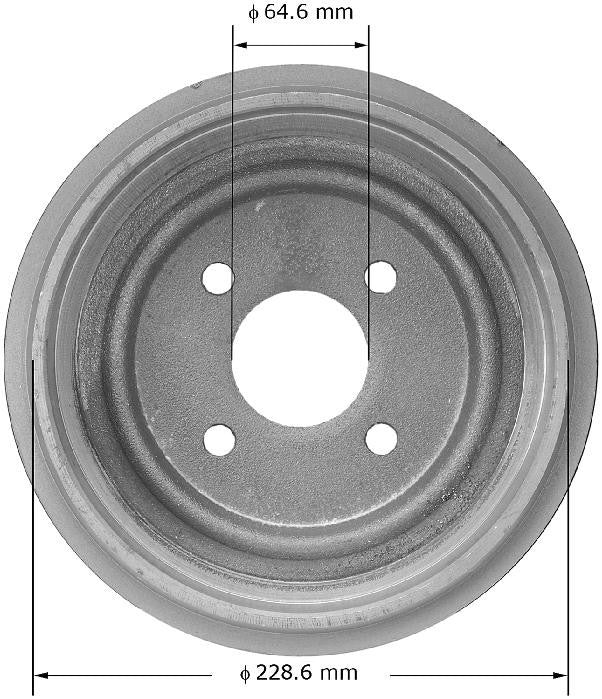 BENDIX PREMIUM DRUM AND ROTOR Brake Drum PDR0371