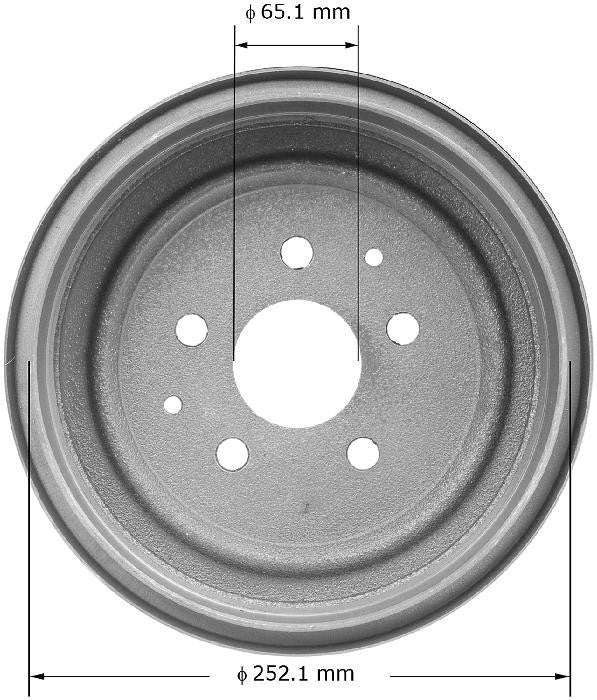 BENDIX PREMIUM DRUM AND ROTOR Brake Drum PDR0446