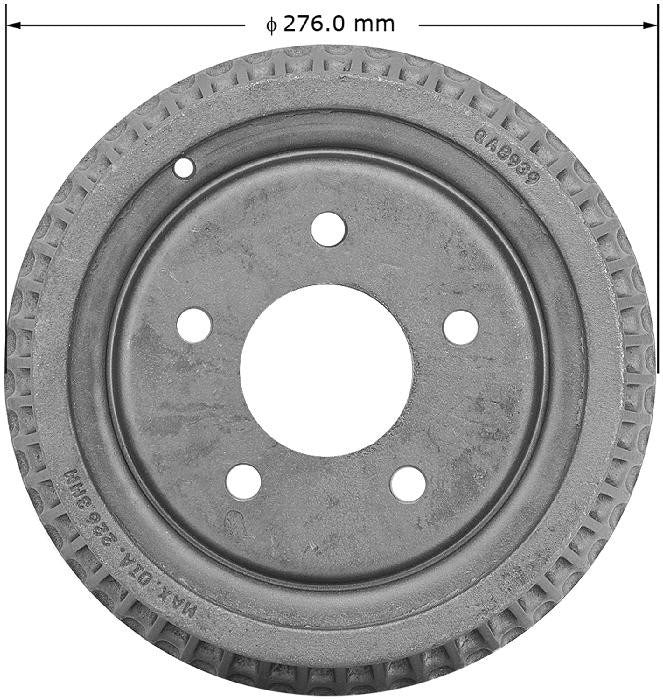 BENDIX PREMIUM DRUM AND ROTOR Brake Drum PDR0451