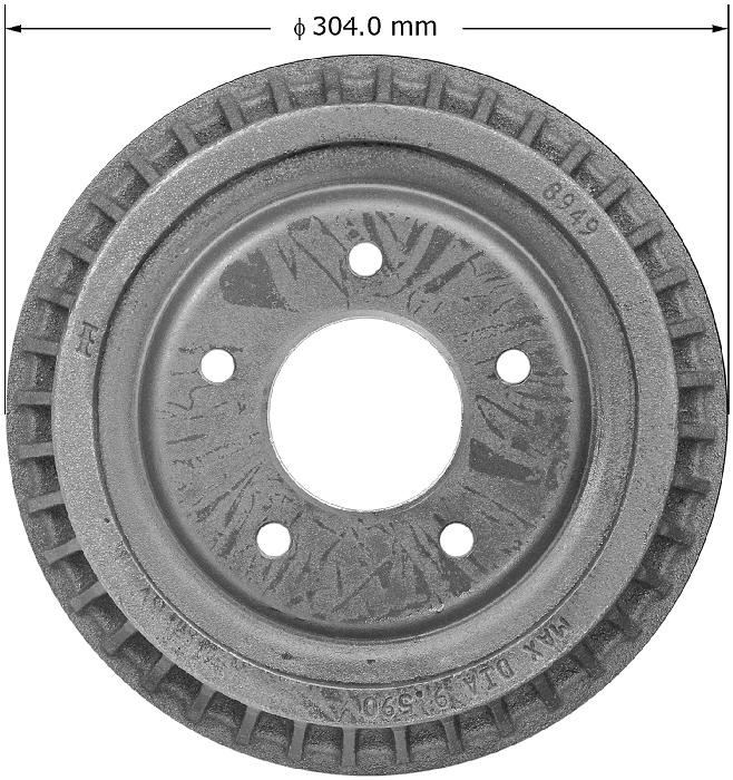 BENDIX PREMIUM DRUM AND ROTOR Brake Drum PDR0484