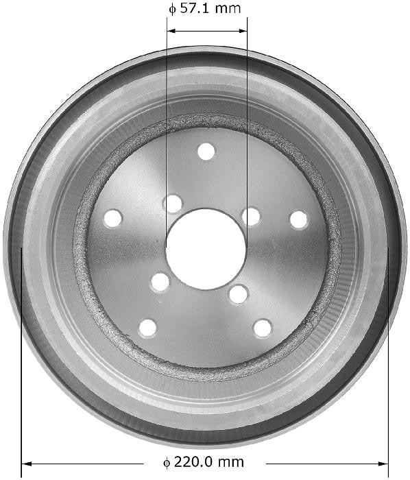 BENDIX PREMIUM DRUM AND ROTOR Brake Drum PDR0584