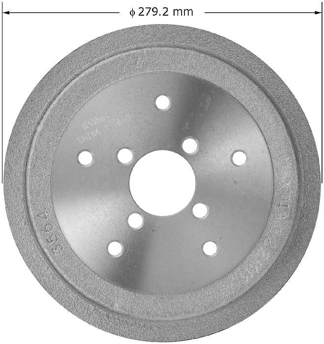 BENDIX PREMIUM DRUM AND ROTOR Brake Drum PDR0584