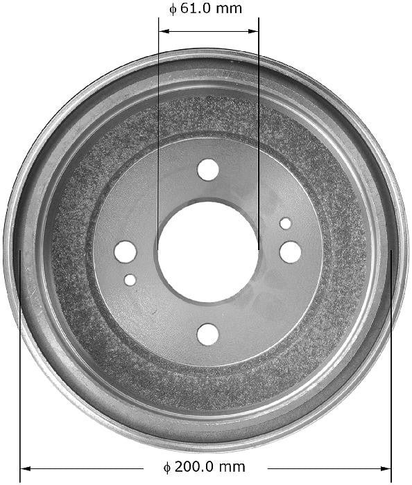 BENDIX PREMIUM DRUM AND ROTOR Brake Drum PDR0606