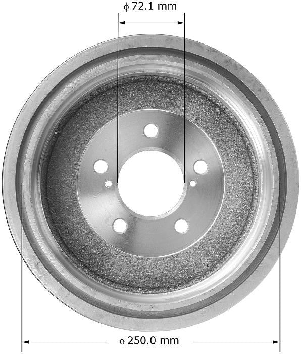 BENDIX PREMIUM DRUM AND ROTOR Brake Drum PDR0740