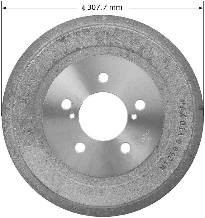 BENDIX PREMIUM DRUM AND ROTOR Brake Drum PDR0740