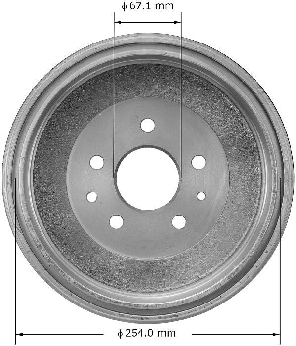 BENDIX PREMIUM DRUM AND ROTOR Brake Drum PDR0769