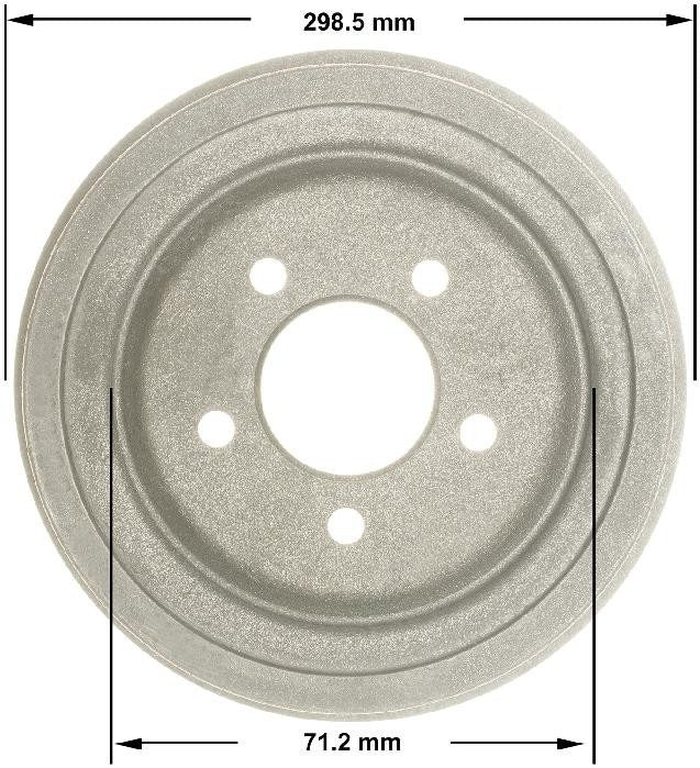 BENDIX PREMIUM DRUM AND ROTOR Brake Drum PDR0810