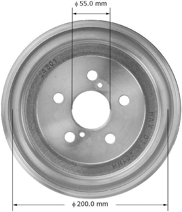 BENDIX PREMIUM DRUM AND ROTOR Brake Drum PDR0832