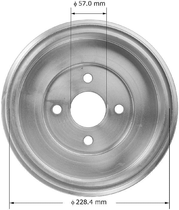 BENDIX PREMIUM DRUM AND ROTOR Brake Drum PDR0837