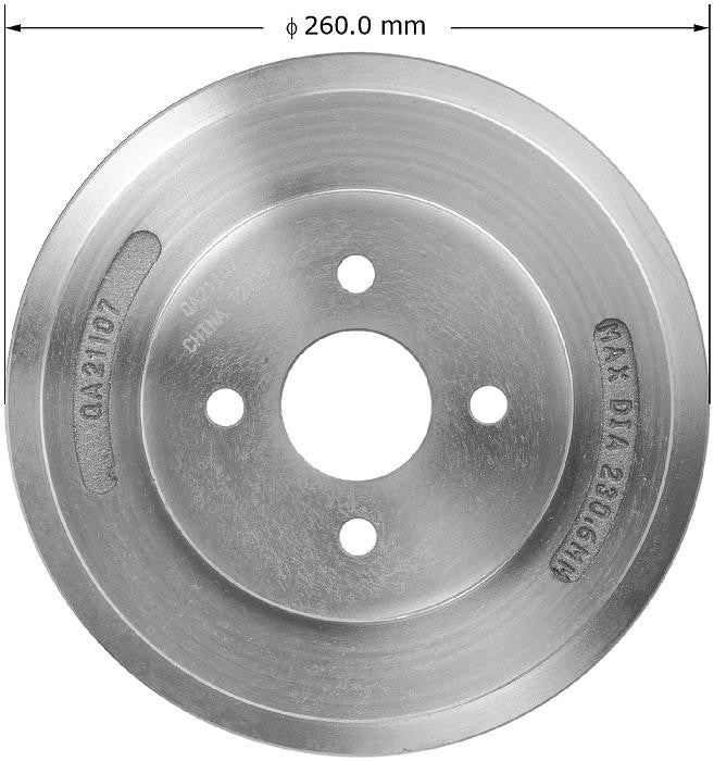 BENDIX PREMIUM DRUM AND ROTOR Brake Drum PDR0837