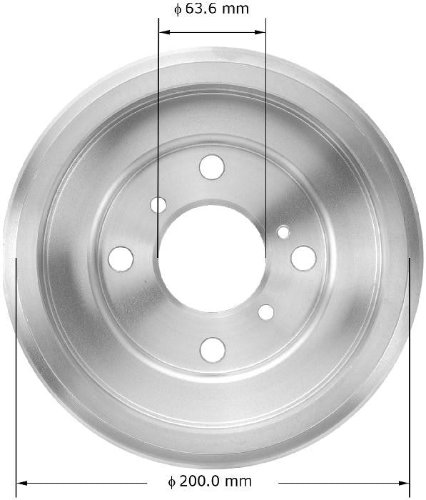 BENDIX PREMIUM DRUM AND ROTOR Brake Drum PDR0841