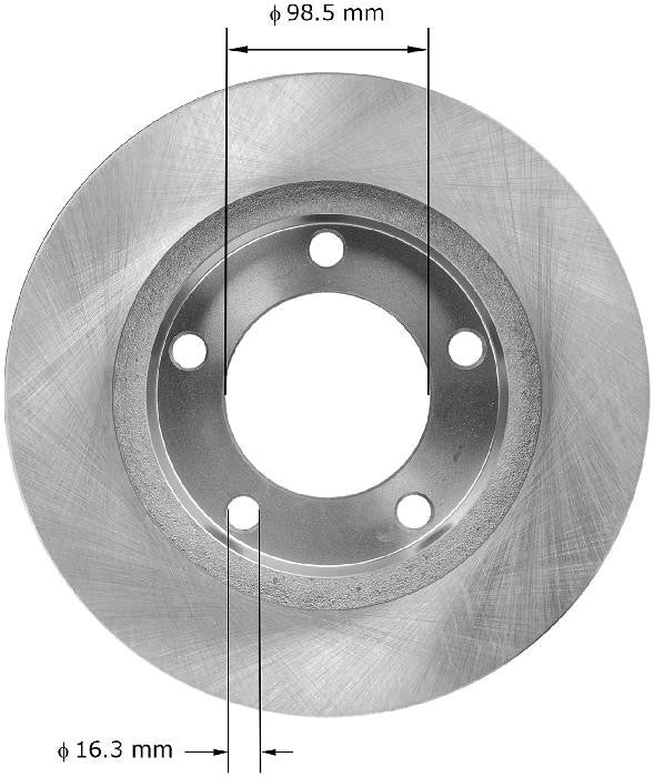 BENDIX PREMIUM DRUM AND ROTOR Disc Brake Rotor PRT1214