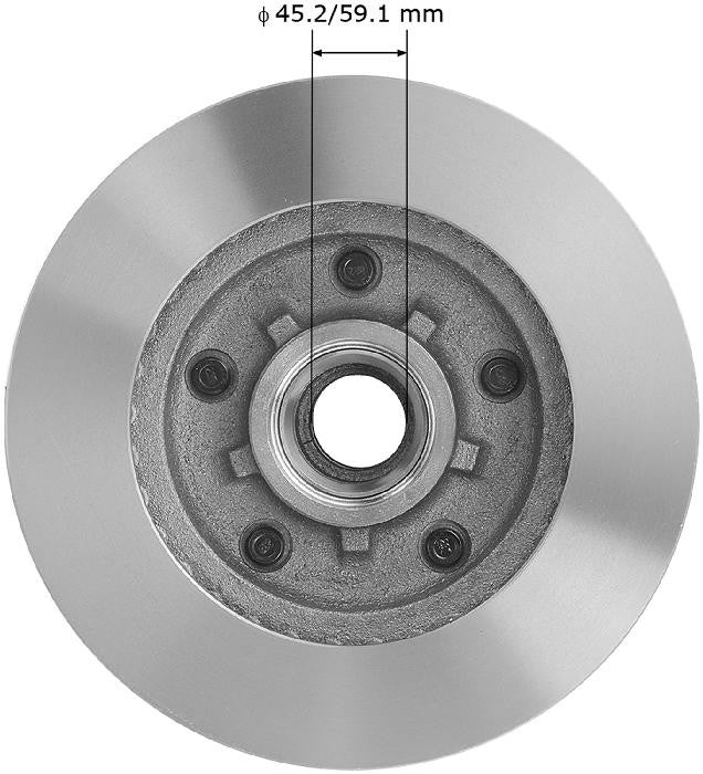 BENDIX PREMIUM DRUM AND ROTOR Disc Brake Rotor and Hub Assembly PRT1233