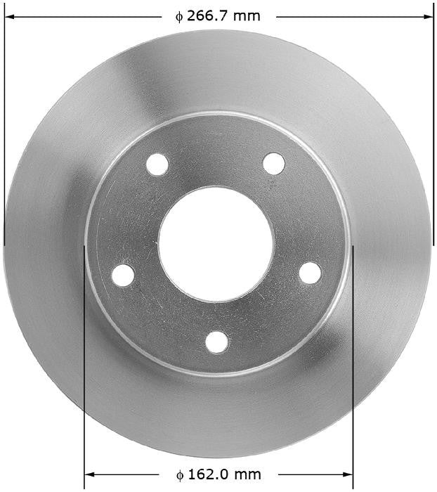 BENDIX PREMIUM DRUM AND ROTOR Disc Brake Rotor PRT1261