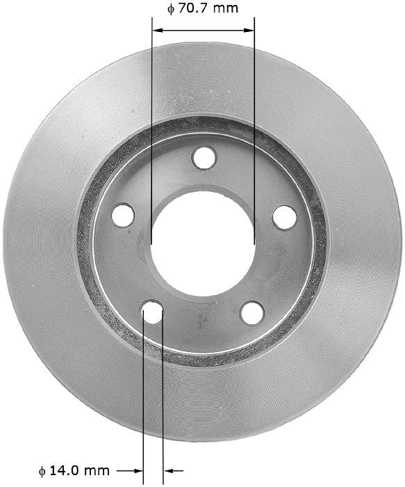 BENDIX PREMIUM DRUM AND ROTOR Disc Brake Rotor PRT1263